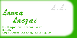 laura laczai business card